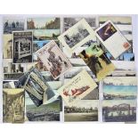 A Lot containing over 40 Post Cards of general interest to include towns, street scenes, humour