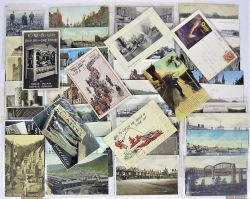 A Lot containing over 40 Post Cards of general interest to include towns, street scenes, humour