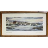 Framed and glazed LNER Carriage Print. LONDON WATERLOO BRIDGE by Kenneth Steel. Original type