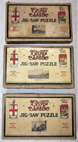 3 x GWR Jigsaw puzzles. 150 piece in cream coloured boxes. WINDSOR CASTLE vendor states COMPLETE