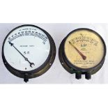 2 x Railway pressure gauges. SR 0-250 PSI and SR 0-150 PSI gauge made by Westinghouse Brake & Signal