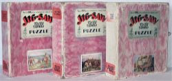 3 x GWR 400 piece Jigsaw puzzles in pink boxes. THE VIKINGS LAND AT ST IVES. KING ARTHUR OF