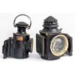 2 x Traction Engine oil lamps for restoration. One plated Eli Griffiths & Sons Birmingham. The other