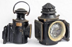 2 x Traction Engine oil lamps for restoration. One plated Eli Griffiths & Sons Birmingham. The other