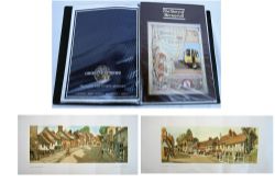 Lot containing 2 x Carriage prints. HATFIELD and MUCH HADHAM both by Horace Wright together with a