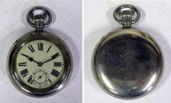 LMS Guards Watch engraved on rear LMS 7051 in working condition but worn engraving.