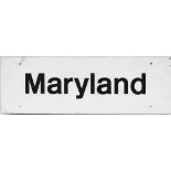 BR Modern Image Station Sign. MARYLAND.