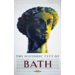 Poster BR(W) THE HISTORIC CITY OF BATH by R. Lander. Double Royal 25in x 40in. In good condition