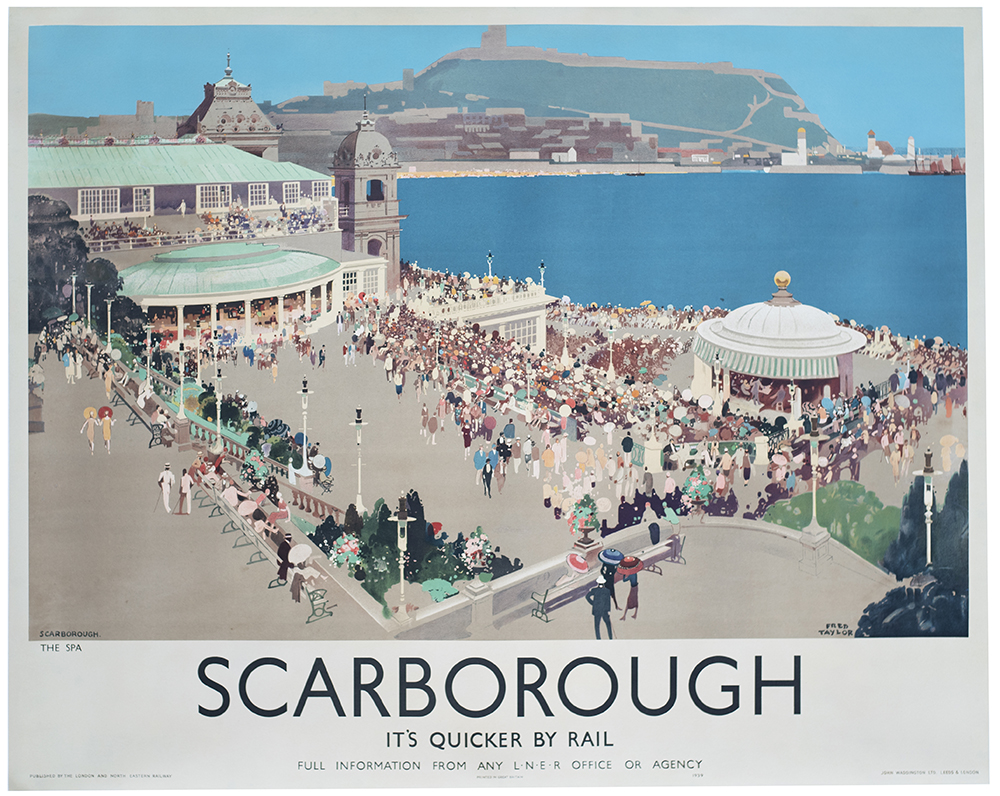 Poster LNER SCARBOROUGH by Fred Taylor. Quad Royal 50in x 40in. In excellent condition