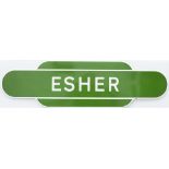Totem BR(S) FF ESHER from the former London and South Western Railway station between Surbiton and