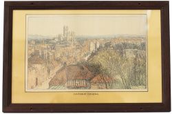 Carriage Print CANTERBURY CATHEDRAL, KENT by Donald Maxwell from the Original Southern Railway