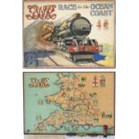 GWR board game RACE TO THE OCEAN COAST manufactured by Chad Valley for the Great Western Railway.