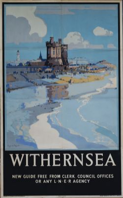 Poster LNER WITHERNSEA by Frank Mason. Double Royal 25in x 40in. In very good condition, has been