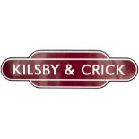 Totem BR(M) FF KILSBY & CRICK from the former London & North Western Railway station between