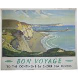 Poster BR(S) BON VOYAGE by Leonard Richmond. Quad Royal 50in x 40in. In good condition with some