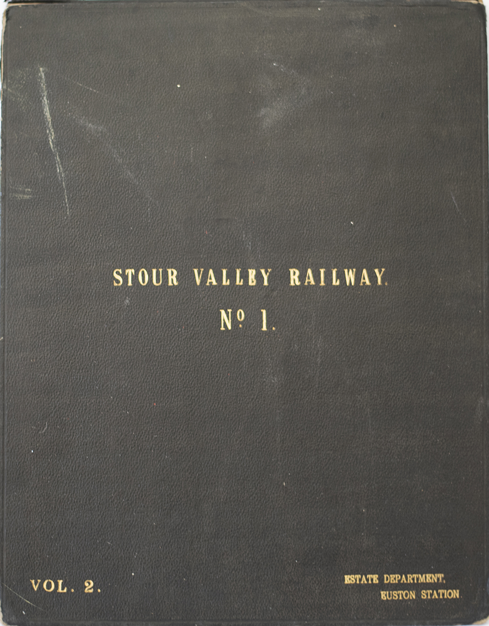 London & North Western Railway original hand coloured plans of the Stour Valley Railway No1 Vol 2.