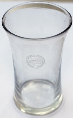 North British Railway pint Glass marked on the front NORTH BRITISH RAILWAY COMPANY with Coat of