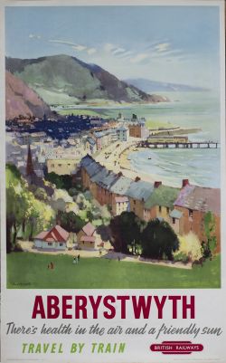 Poster BR(W) ABERYSTWYTH by Jack Merriott. Double Royal 25in x 40in. In excellent condition.