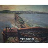 Poster BR(SC) TAY BRIDGE SEE SCOTLAND BY TRAIN by Terence Cuneo. Quad Royal 40in x 50in. In good