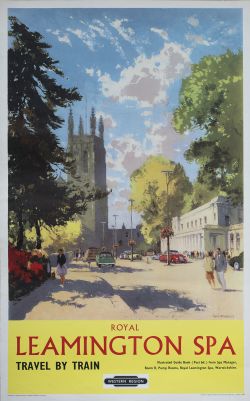 Poster BR(W) ROYAL LEAMINGTON SPA by Jack Merriott. Double Royal 25in x 40in. In excellent