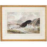 Original watercolour artwork YEW TREE FARM, CONISTON, LAKE DISTRICT. by James Fletcher Watson R.I.