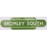 Totem BR(S) FF BROMLEY SOUTH from the former South Eastern & Chatham Railway station between