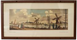 Carriage Print HOLLAND via HARWICH from an original etching by Cyril H. Baraud. from the LNER