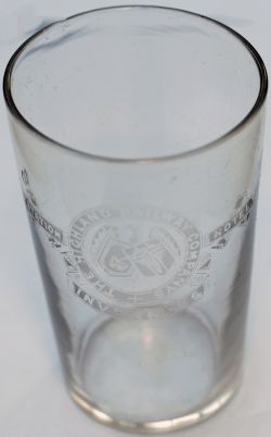 Highland Railway half pint Glass marked on the front THE HIGHLAND RAILWAY COMPANYS STATION HOTEL