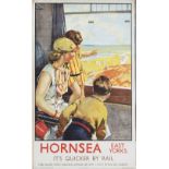 Poster LNER HORNSEA by Septimus Scott. Double Royal 25in x 40in. In good condition with folds and