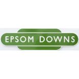 Totem BR(S) FF EPSOM DOWNS from the former London Brighton and South Coast Railway station on the