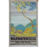 Poster LNER ULLSWATER ENGLISH LAKELAND by Austin Cooper. Double Royal 25in x 40in. In good condition