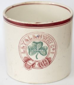 Lancashire & Yorkshire and London & North Western Joint Railway china MUG. Marked on the front L&Y &