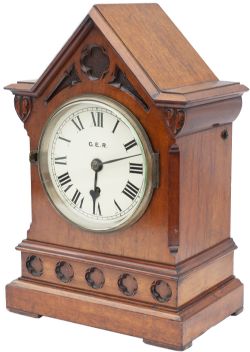 Great Eastern Railway 6inch Mahogany cased Fusee Bracket clock manufactured for the G.E.R. by