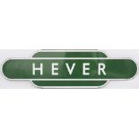 Totem BR(S) HF HEVER from the former London Brighton & South Coast Railway station between Oxted and