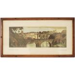 Carriage Print KNARESBOROUGH near HARROGATE from an original etching by Cyril H. Baraud. from the