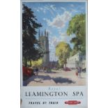 Poster BR(W) ROYAL LEAMINGTON SPA by Jack Merriott. Double Royal 25in x 40in. In good condition with