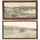Carriage prints x2 Great Western Railway black and white photographic. GORRAN HAVEN, (Neat St.