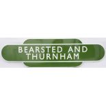 Totem BR(S) FF BEARSTED & THURNHAM from the former South Eastern & Chatham Railway station between