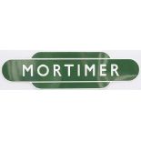 Totem BR(S) FF MORTIMER from the former Great Western Railway station between Reading and