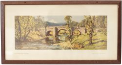 Carriage print DUNCOMBE PARK, YORKSHIRE by Freda Marston, R.O.I. from the LNER Post War Series. In