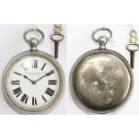 Great Western Railway pre grouping nickel cased pocket watch with an English Lever Fusee movement