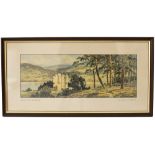 Carriage print BRAEMAR CASTLE ABERDEENSHIRE by E.W. Haslehurst from the LNER Pre War Series.