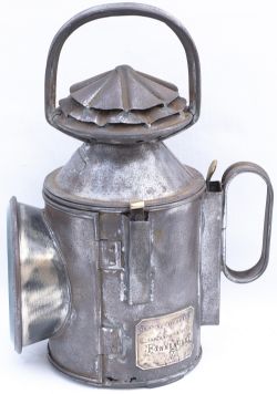 Great Northern Railway 3 Aspect double pie crust Handlamp stamped on the side and reducing cone