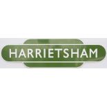 Totem BR(S) FF HARRIETSHAM from the former South Eastern and Chatham Railway station between