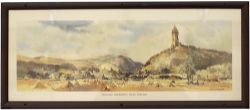 Carriage Print WALLACE MONUMENT, NR STIRLING by Jack Merriott R.I., SMA from the Scottish Region