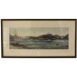 Carriage print LOCH LOMOND by Frank H Mason R.I. from the LNER Post War Series. In good condition in