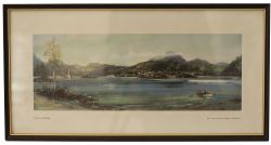 Carriage print LOCH LOMOND by Frank H Mason R.I. from the LNER Post War Series. In good condition in