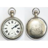 Great Western railway post grouping Pocket Watch with Swiss Record 15 Jewel movement, top wound