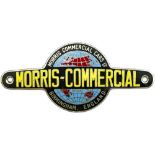Morris Commercial Radiator Badge MORRIS COMMERCIAL CARS LTD BIRMINGHAM ENGLAND. Chrome with