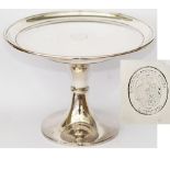 Lancashire & Yorkshire Railway silverplate Cake Stand marked on the top with the LYR Coat Of Arms